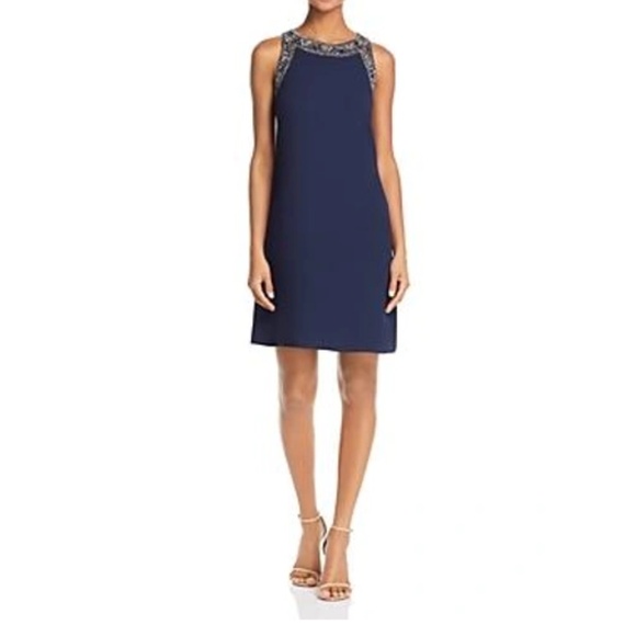 Aidan Mattox Embellished Shift Dress - Picture 1 of 16